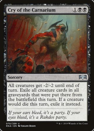 Cry of the Carnarium [Ravnica Allegiance] | Dumpster Cat Games