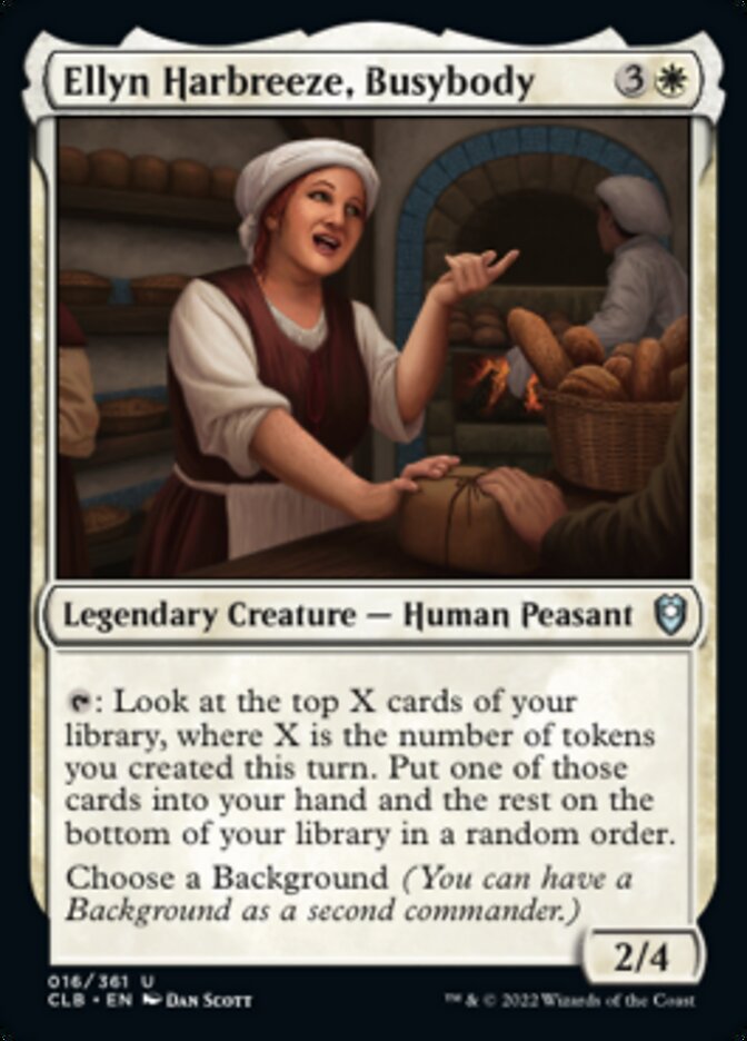 Ellyn Harbreeze, Busybody [Commander Legends: Battle for Baldur's Gate] | Dumpster Cat Games