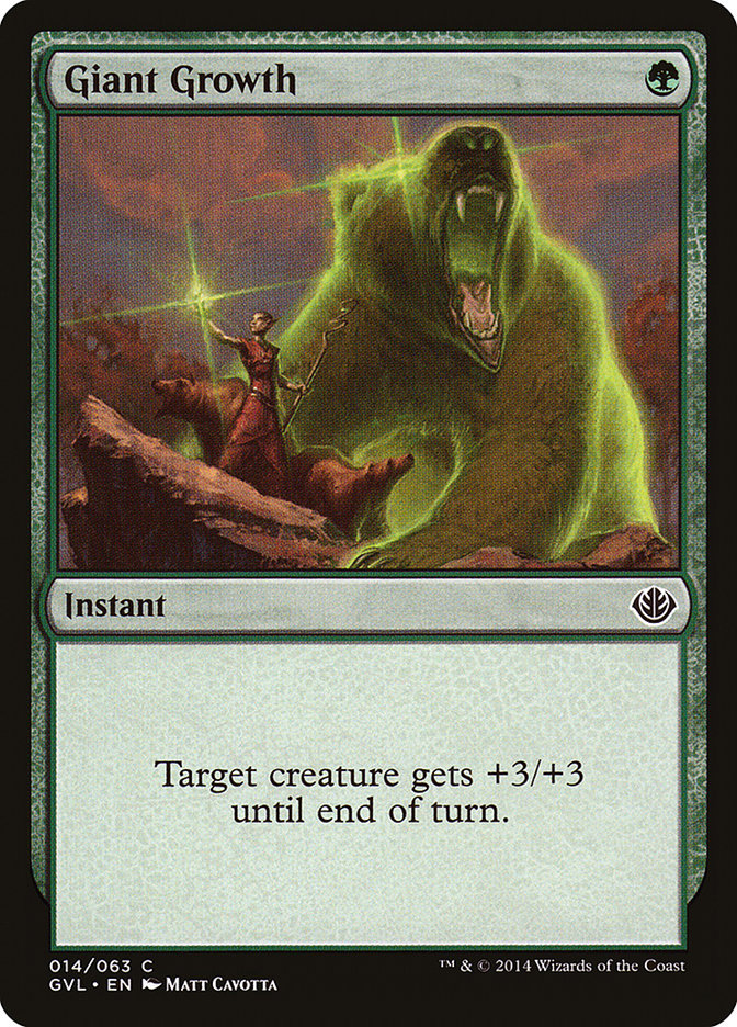 Giant Growth (Garruk vs. Liliana) [Duel Decks Anthology] | Dumpster Cat Games