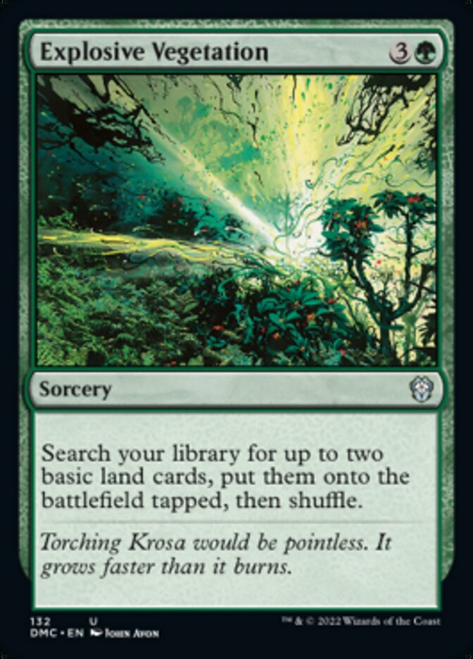Explosive Vegetation [Dominaria United Commander] | Dumpster Cat Games