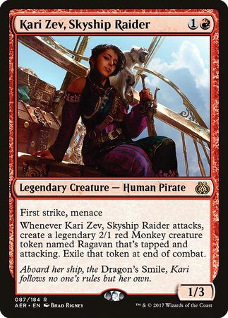 Kari Zev, Skyship Raider [Aether Revolt] | Dumpster Cat Games