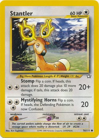 Stantler (76/111) [Neo Genesis Unlimited] | Dumpster Cat Games