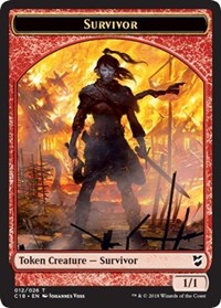 Survivor // Myr (023) Double-sided Token [Commander 2018 Tokens] | Dumpster Cat Games