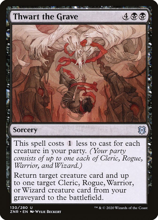 Thwart the Grave [Zendikar Rising] | Dumpster Cat Games