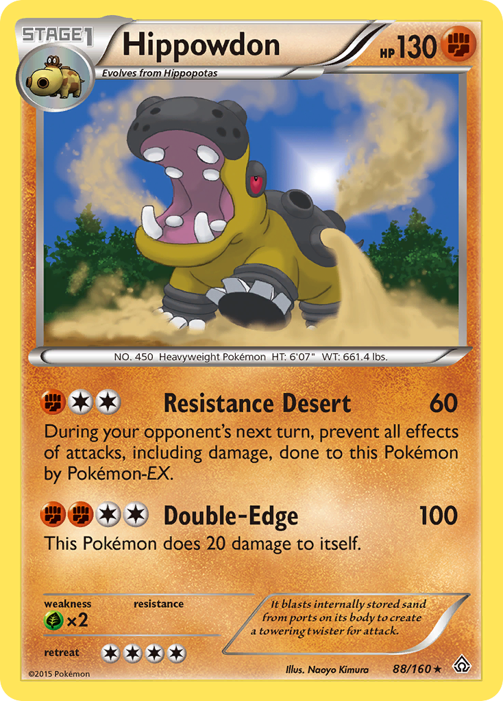 Hippowdon (88/160) [XY: Primal Clash] | Dumpster Cat Games