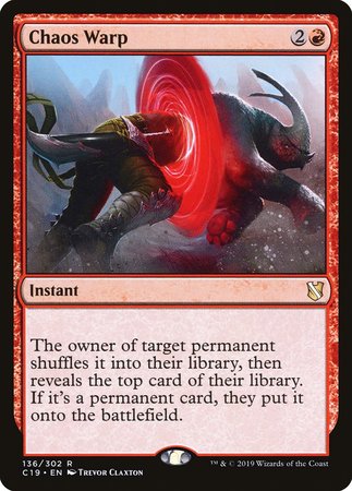 Chaos Warp [Commander 2019] | Dumpster Cat Games