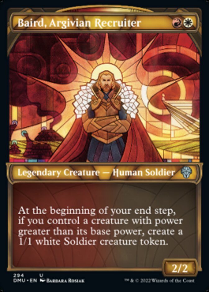 Baird, Argivian Recruiter (Showcase) [Dominaria United] | Dumpster Cat Games