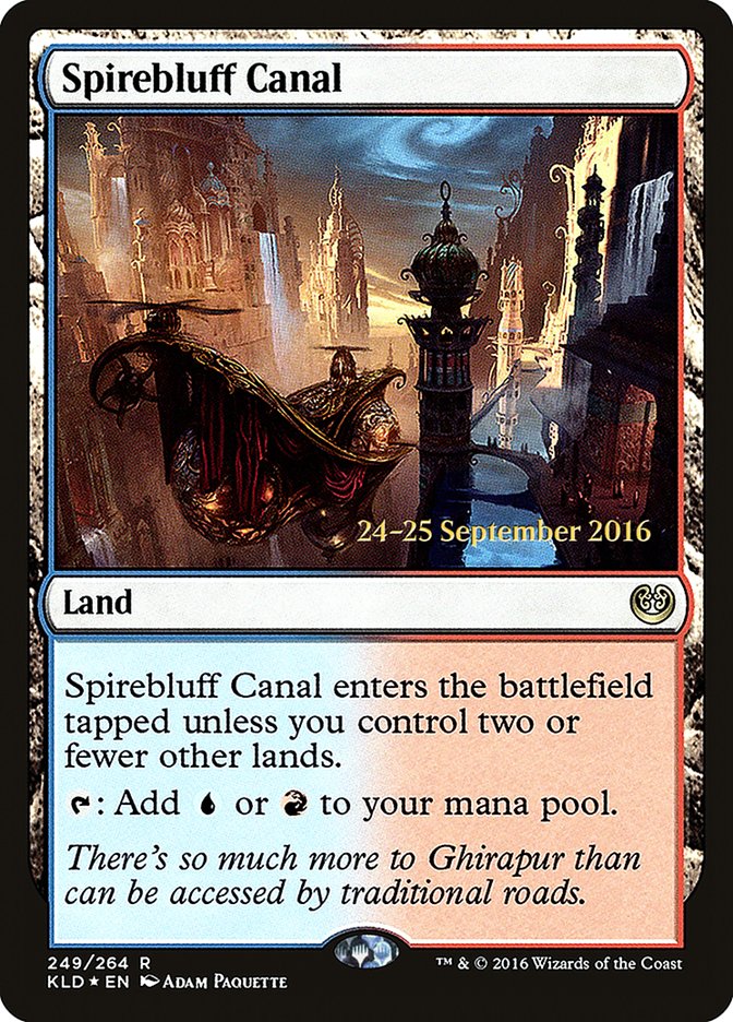 Spirebluff Canal  [Kaladesh Prerelease Promos] | Dumpster Cat Games