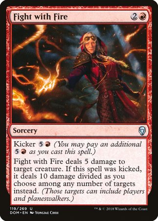 Fight with Fire [Dominaria] | Dumpster Cat Games