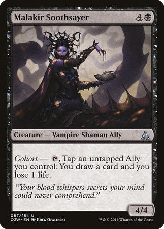 Malakir Soothsayer [Oath of the Gatewatch] | Dumpster Cat Games