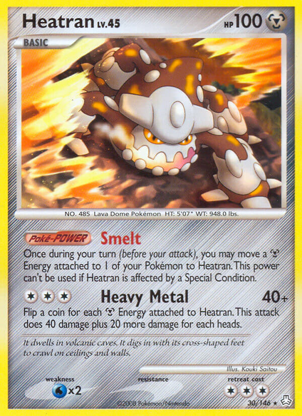 Heatran (30/146) (Theme Deck Exclusive) [Diamond & Pearl: Legends Awakened] | Dumpster Cat Games