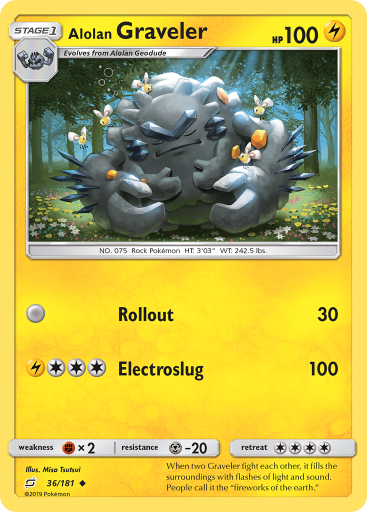 Alolan Graveler (36/181) [Sun & Moon: Team Up] | Dumpster Cat Games