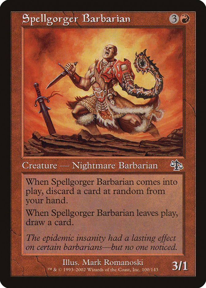 Spellgorger Barbarian [Judgment] | Dumpster Cat Games