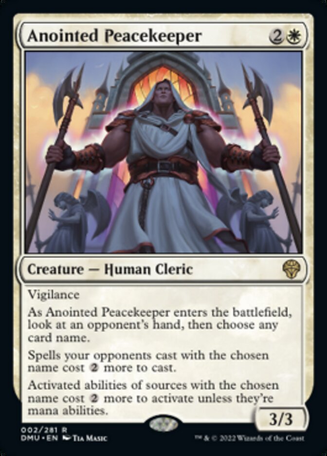 Anointed Peacekeeper [Dominaria United] | Dumpster Cat Games