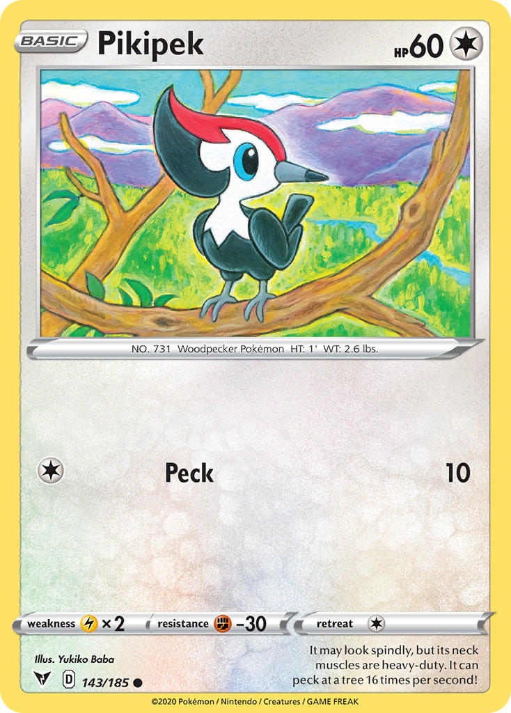 Pikipek (143/185) [Sword & Shield: Vivid Voltage] | Dumpster Cat Games