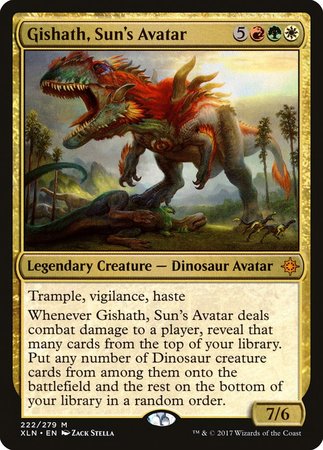 Gishath, Sun's Avatar [Ixalan] | Dumpster Cat Games