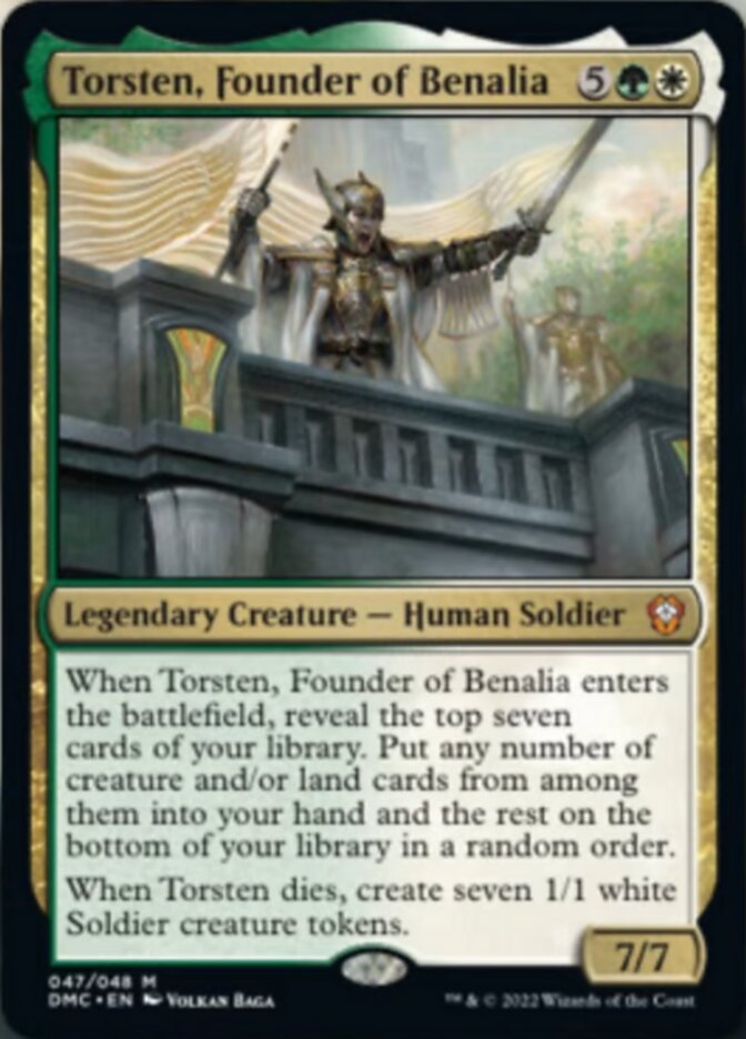 Torsten, Founder of Benalia [Dominaria United Commander] | Dumpster Cat Games