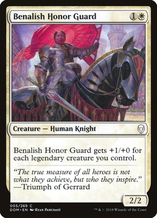 Benalish Honor Guard [Dominaria] | Dumpster Cat Games