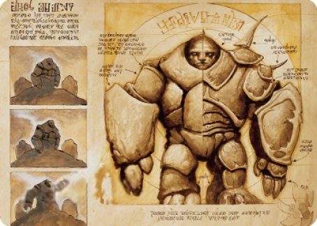 Precursor Golem Art Card [The Brothers' War Art Series] | Dumpster Cat Games