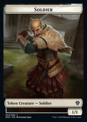 Soldier // Knight Double-sided Token [Dominaria United Tokens] | Dumpster Cat Games