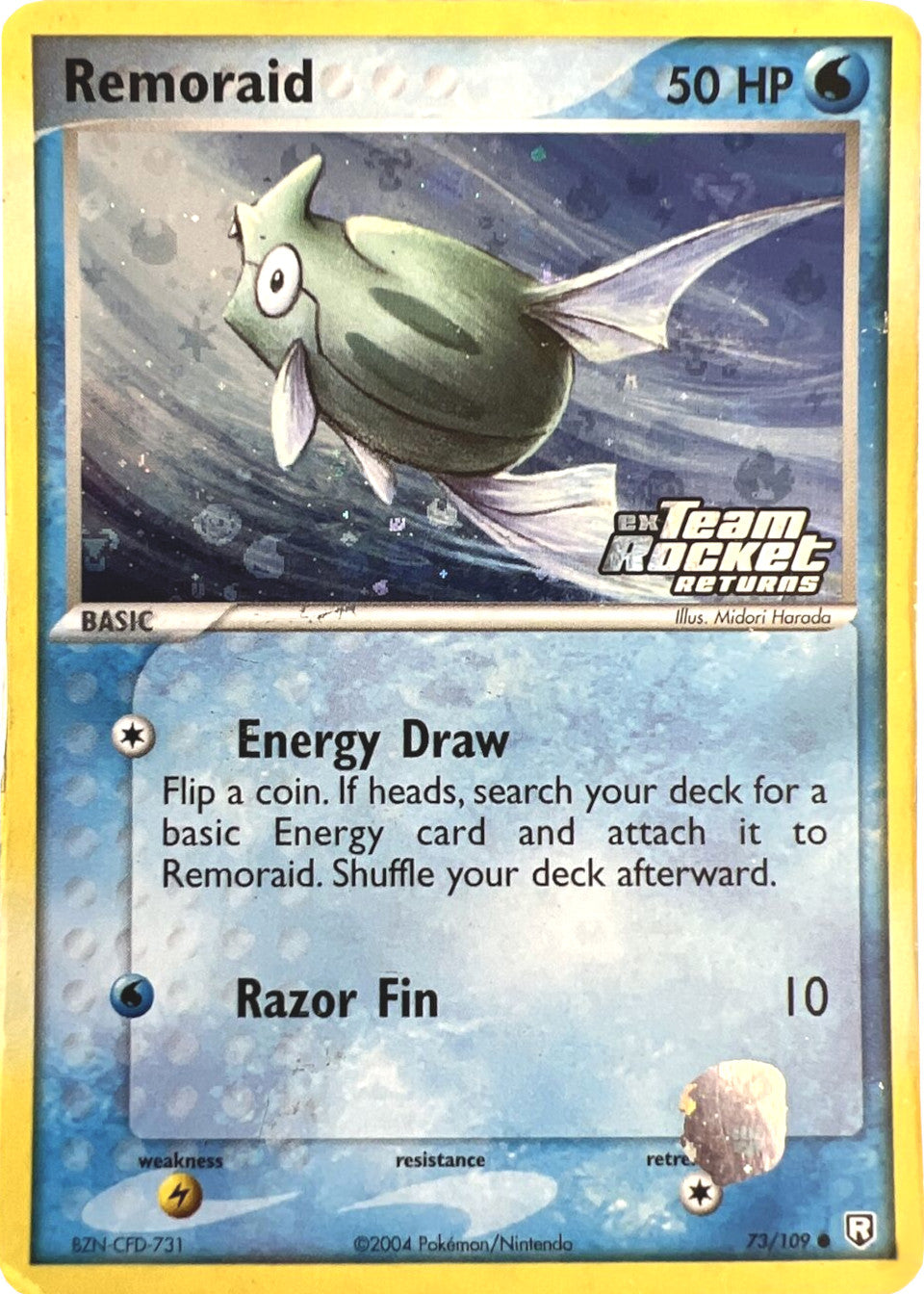Remoraid (73/109) (Stamped) [EX: Team Rocket Returns] | Dumpster Cat Games