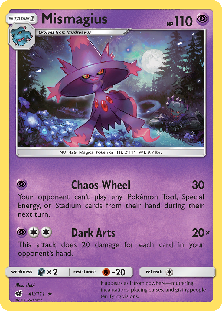 Mismagius (40/111) [Sun & Moon: Crimson Invasion] | Dumpster Cat Games