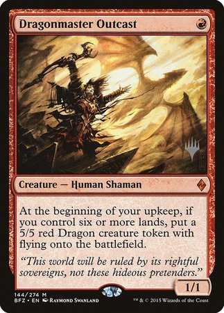 Dragonmaster Outcast [Battle for Zendikar Promos] | Dumpster Cat Games