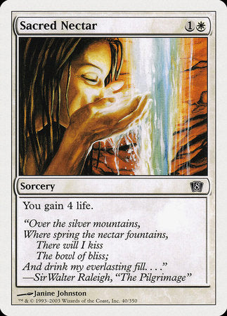 Sacred Nectar [Eighth Edition] | Dumpster Cat Games