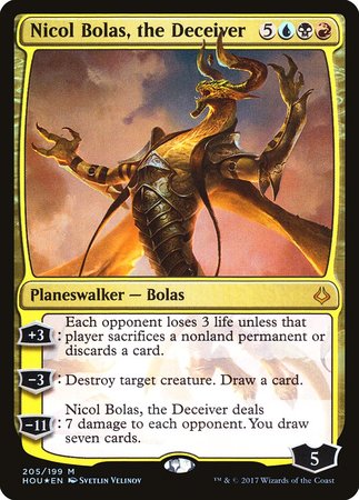 Nicol Bolas, the Deceiver [Hour of Devastation] | Dumpster Cat Games