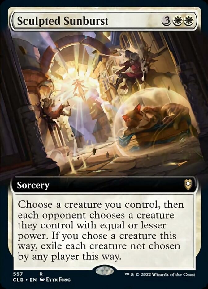 Sculpted Sunburst (Extended Art) [Commander Legends: Battle for Baldur's Gate] | Dumpster Cat Games