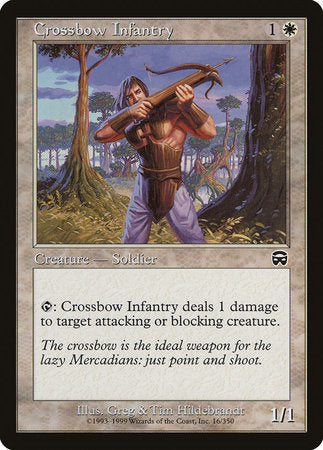 Crossbow Infantry [Mercadian Masques] | Dumpster Cat Games