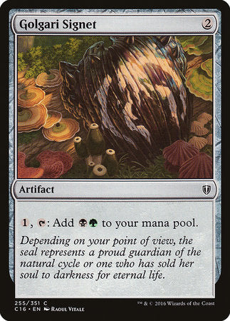 Golgari Signet [Commander 2016] | Dumpster Cat Games