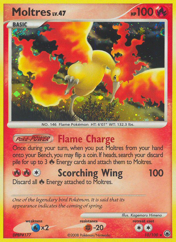 Moltres (10/100) [Diamond & Pearl: Majestic Dawn] | Dumpster Cat Games