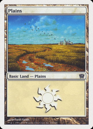 Plains (334) [Ninth Edition] | Dumpster Cat Games