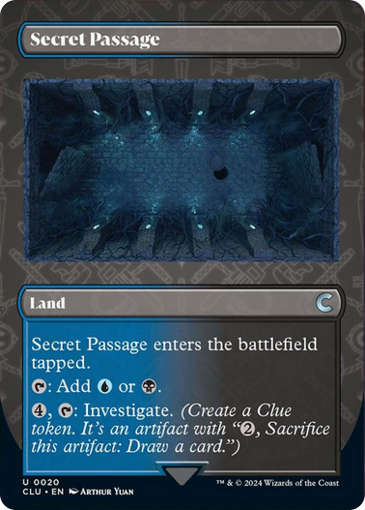 Secret Passage (Borderless) [Ravnica: Clue Edition] | Dumpster Cat Games
