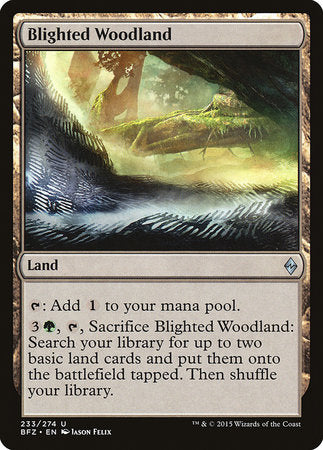Blighted Woodland [Battle for Zendikar] | Dumpster Cat Games