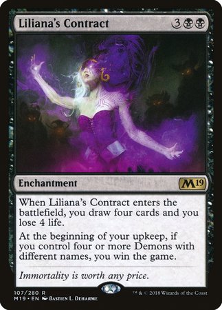 Liliana's Contract [Core Set 2019] | Dumpster Cat Games