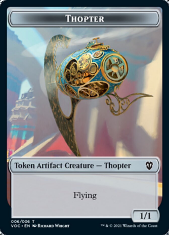 Spirit (003) // Thopter Double-sided Token [Innistrad: Crimson Vow Commander Tokens] | Dumpster Cat Games