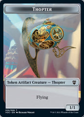 Spirit (003) // Thopter Double-sided Token [Innistrad: Crimson Vow Commander Tokens] | Dumpster Cat Games