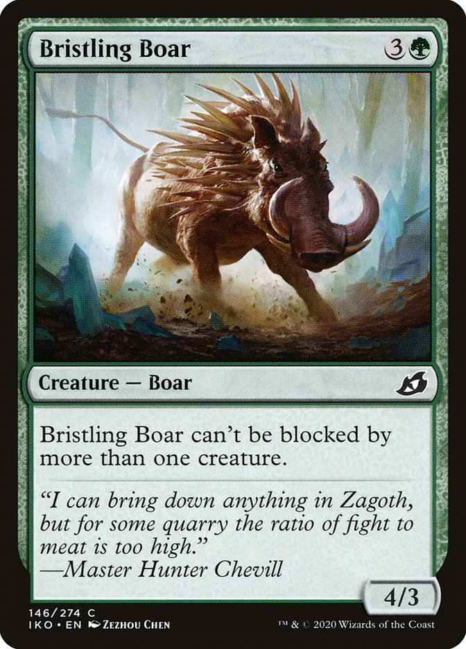 Bristling Boar [Ikoria: Lair of Behemoths] | Dumpster Cat Games