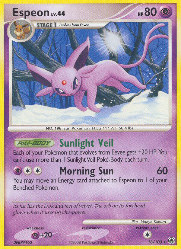 Espeon (18/100) [Diamond & Pearl: Majestic Dawn] | Dumpster Cat Games