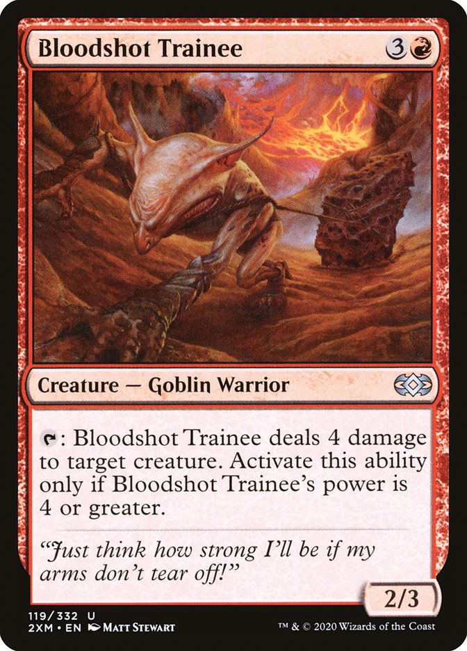 Bloodshot Trainee [Double Masters] | Dumpster Cat Games