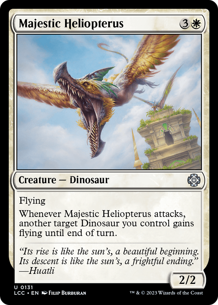 Majestic Heliopterus [The Lost Caverns of Ixalan Commander] | Dumpster Cat Games