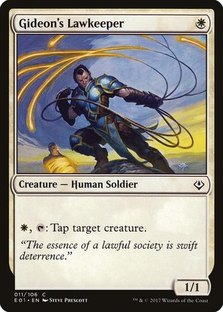 Gideon's Lawkeeper [Archenemy: Nicol Bolas] | Dumpster Cat Games