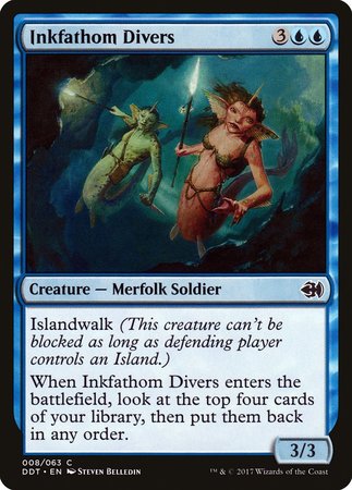Inkfathom Divers [Duel Decks: Merfolk vs. Goblins] | Dumpster Cat Games