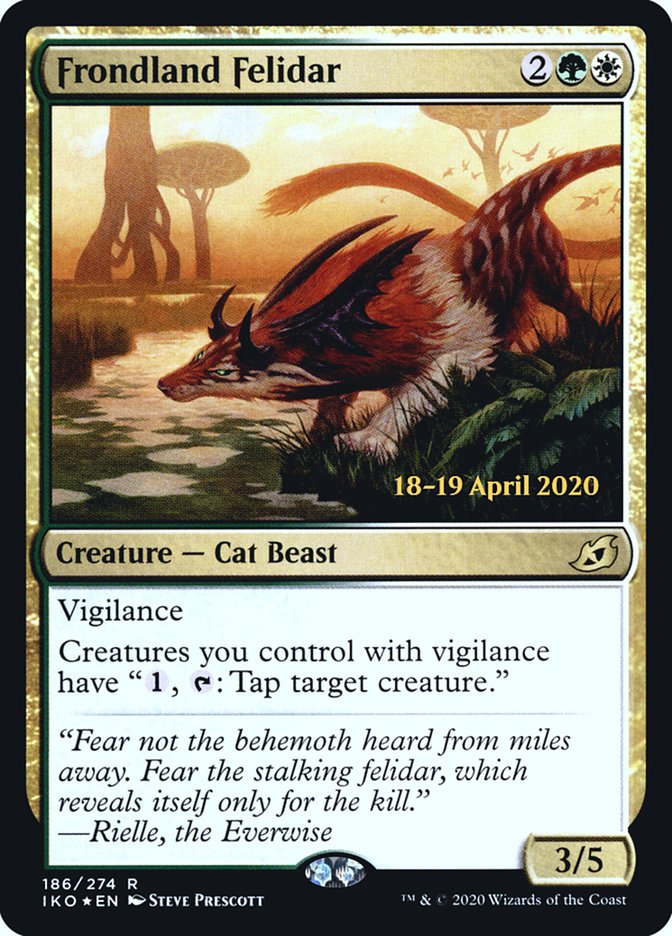 Frondland Felidar  [Ikoria: Lair of Behemoths Prerelease Promos] | Dumpster Cat Games