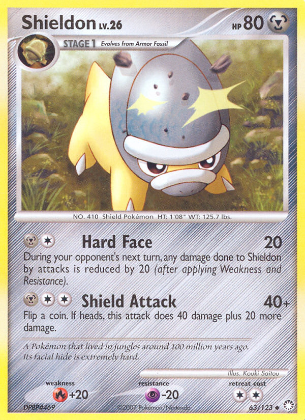 Shieldon (63/123) [Diamond & Pearl: Mysterious Treasures] | Dumpster Cat Games