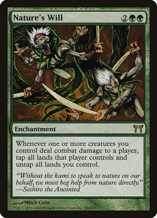 Nature's Will [Champions of Kamigawa] | Dumpster Cat Games