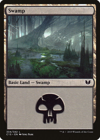 Swamp (334) [Commander 2015] | Dumpster Cat Games