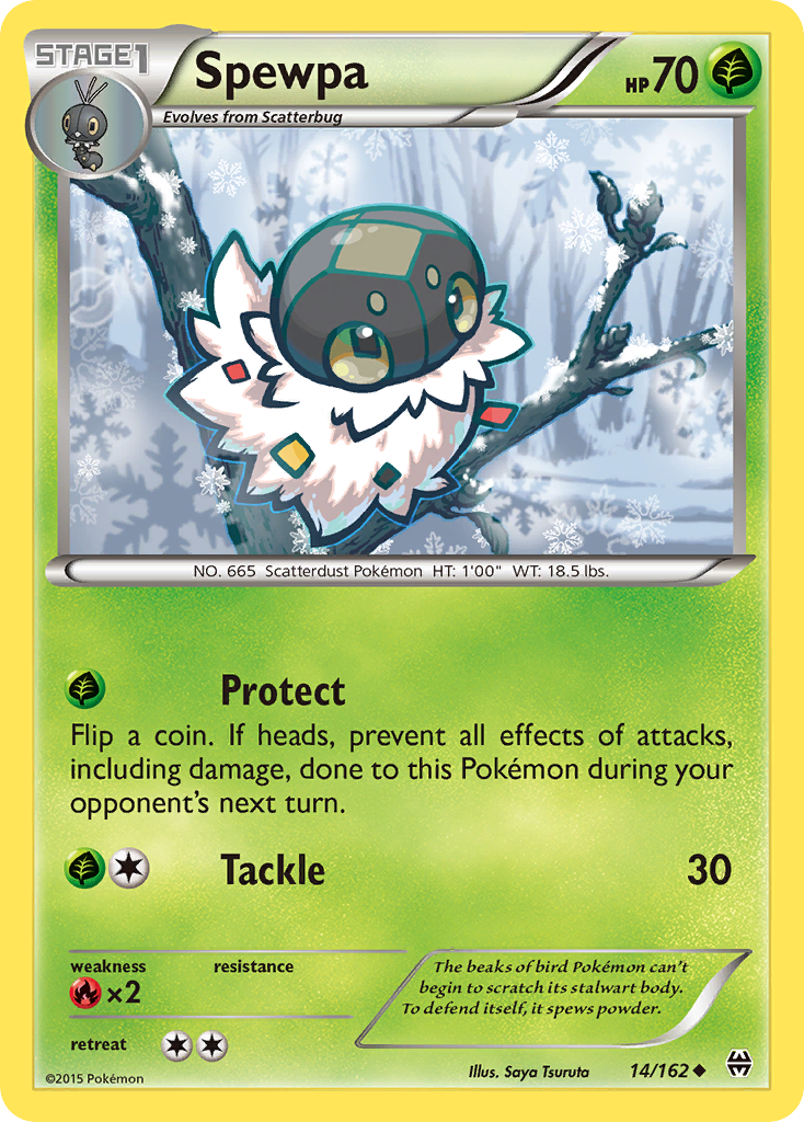 Spewpa (14/162) [XY: BREAKthrough] | Dumpster Cat Games